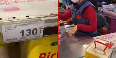 Marketlerden ayçiçek yağında yeni oyun! Raftan 130 liraya alınan ürün kasaya gelinceye kadar 70 lira zamlandı