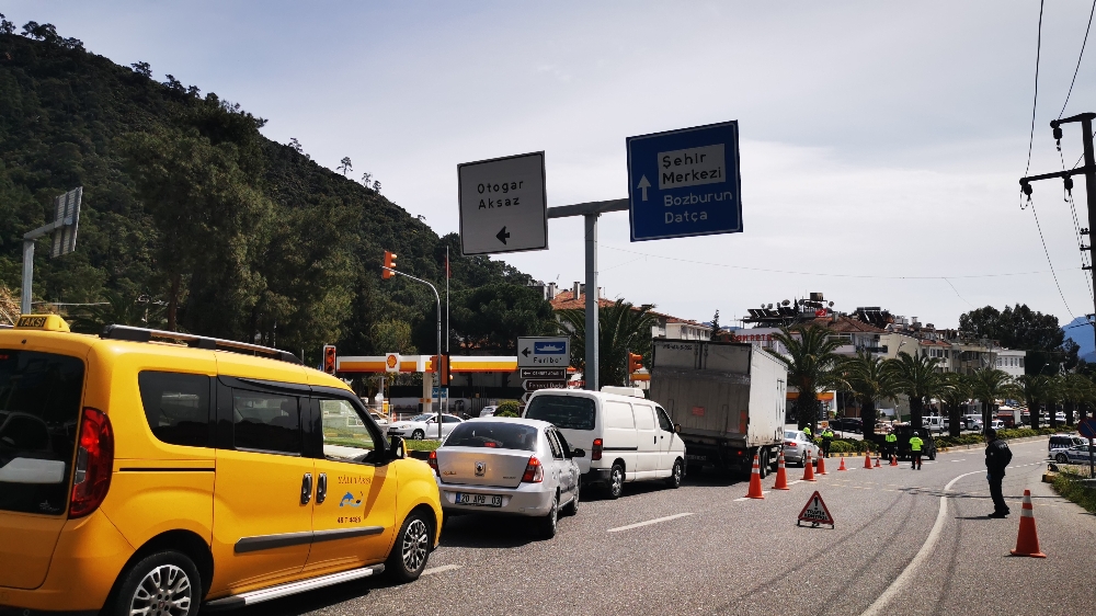 Marmaris’in tüm giriş noktaları kontrol altında