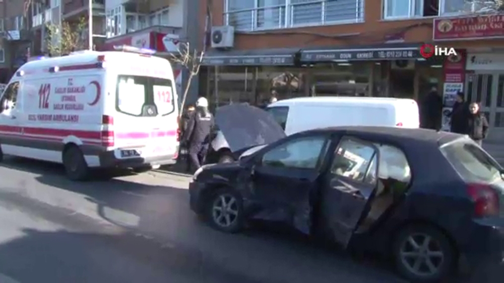 Mecidiyeköy’deki kaza kamerada