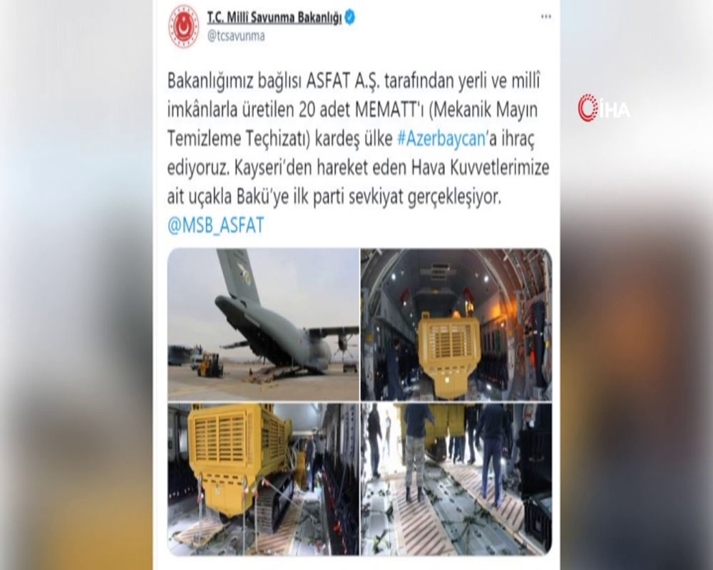 MEMATT’lar Bakü’ye ulaştı