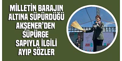 Meral Akşener'in argo üslubu: Bu süpürgenin sapı....