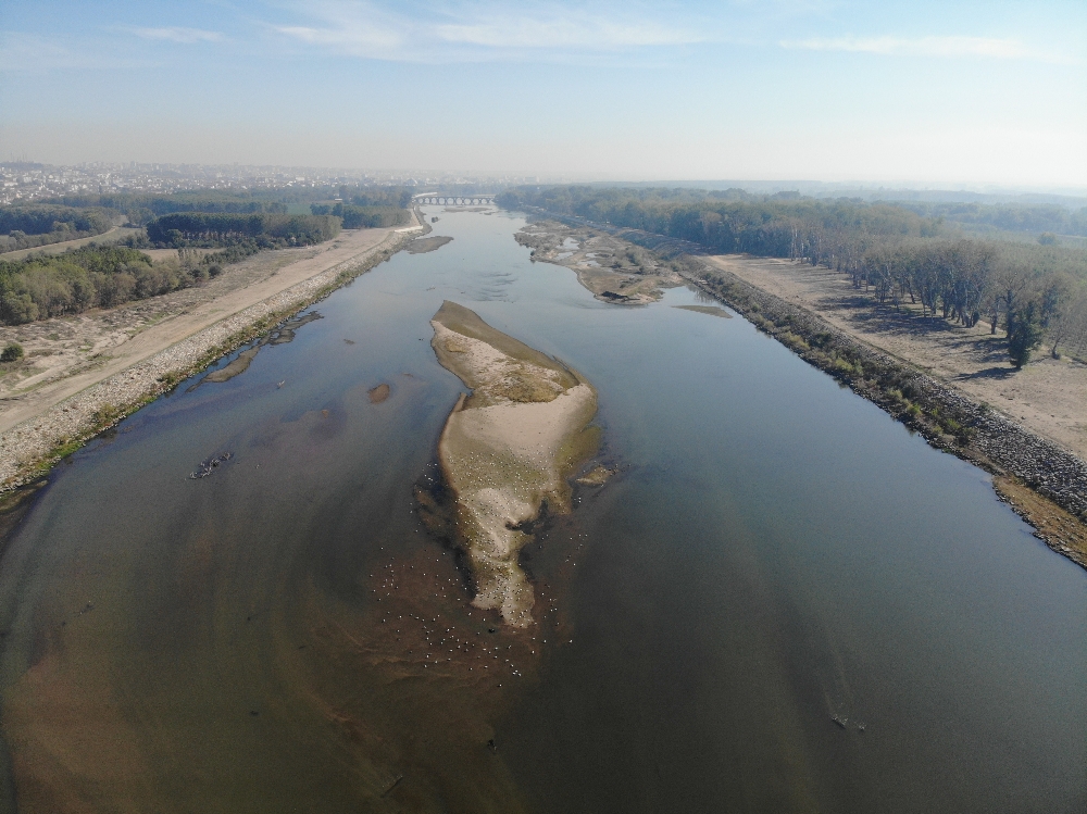 Meriç Nehri’nde kuraklık alarmı