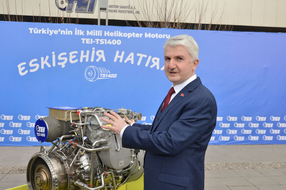 Milli helikopter motoru seri üretim yolunda