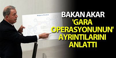 Milli Savunma Bakanı Akar açıkladı...Gara'da 48 hedef vuruldu!