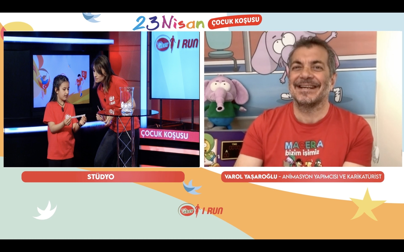 Minik adımlar 23 Nisan’ı evlerinde koşarak kutladı