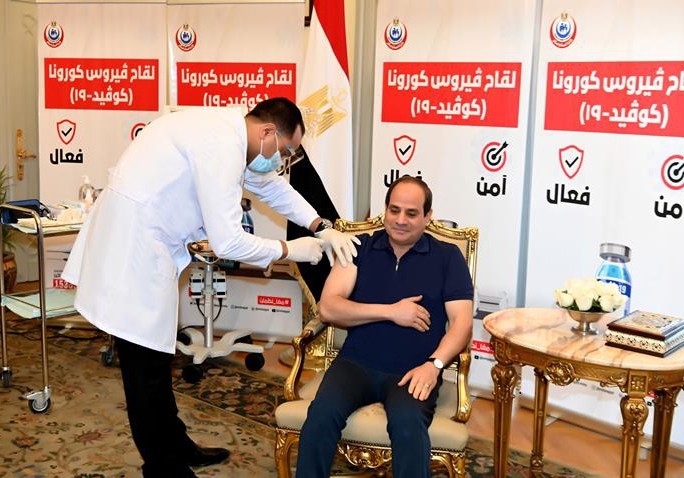 Mısır Cumhurbaşkanı es-Sisi, Covid-19 aşısı oldu