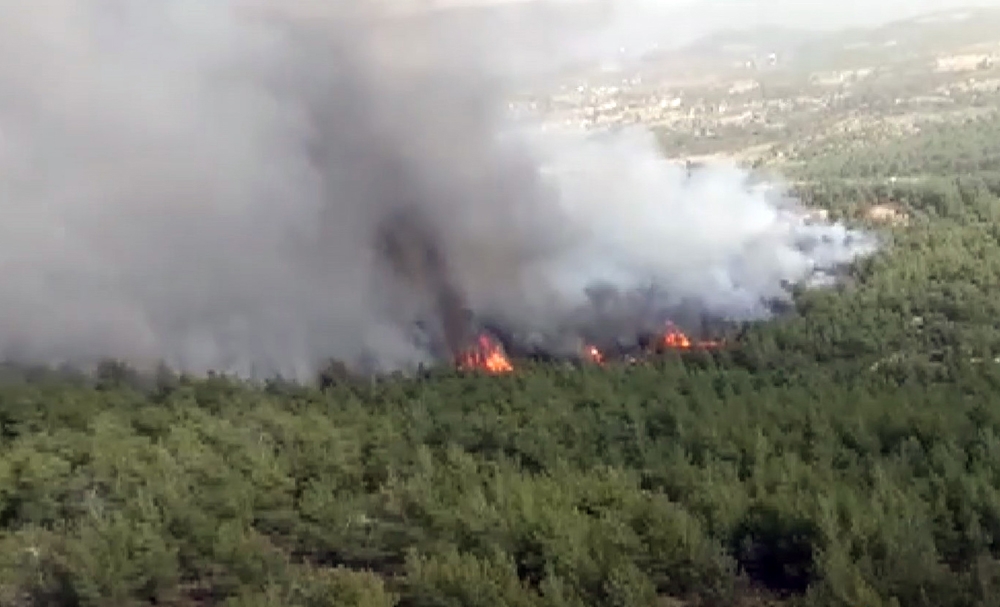 Muğla’daki orman yangını havadan ve karadan müdahaleye rağmen büyüyor