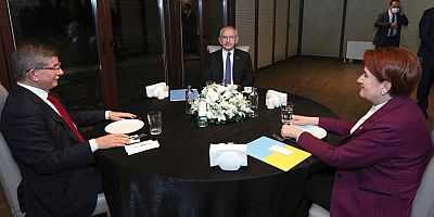 Muhalefet liderleri Kılıçdaroğlu, Akşener ve Davutoğlu yemekte görüştü
