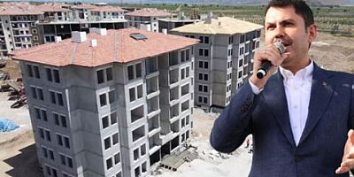 Murat Kurum paylaştı! İslahiye’deki afet konutlarının çatısı göründü