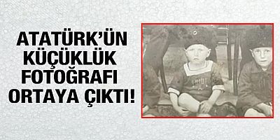 Mustafa Kemal Atatürk'ün 5 yaşındaki fotoğrafı ilk kez yayınlandı!