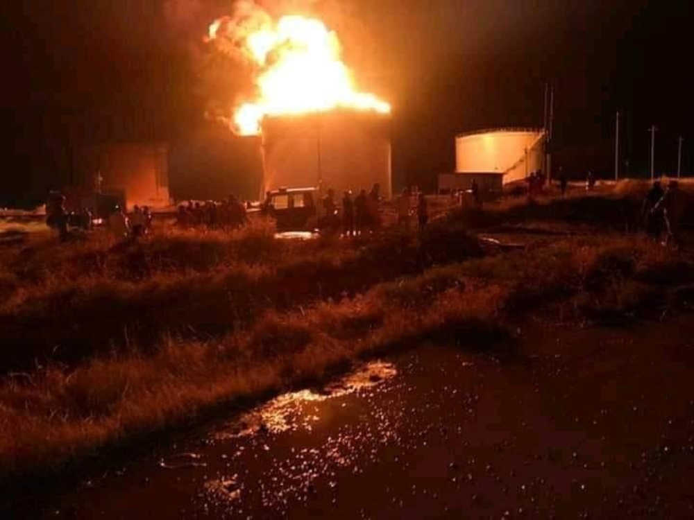Musul’da petrol rafinesinde büyük yangın