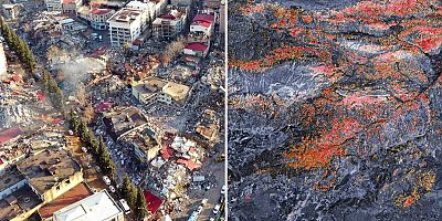 NASA paylaştı! İşte depremin Hatay'daki etkisi