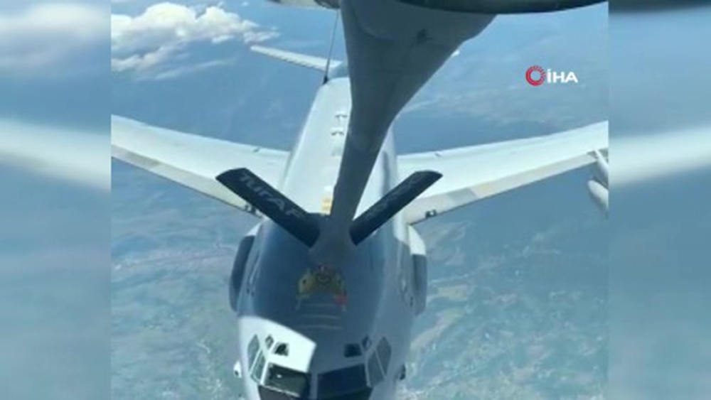 “NATO’ya ait uçağa Hava Kuvvetlerimize tanker uçağından Romanya üzerinde yakıt ikmali yapıldı”