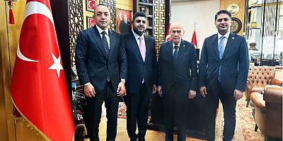 Necat Gülseven ve Deniz Gürel'den Devlet Bahçeli'ye ziyaret