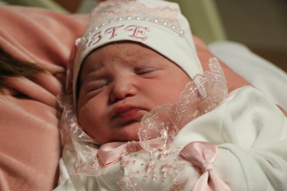 Nevşehirde Yeni Yılın İlk Bebeği Beste Bebek Oldu
