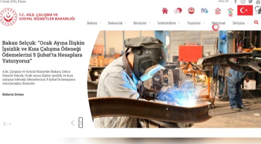 “Ocak ayı işsizlik ve kısa çalışma ödeneği ödemelerini 5 Şubat’ta hesaplara yatırıyoruz”