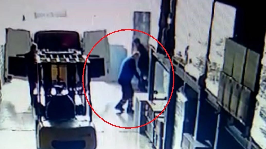 Ölüm anı güvenlik kamerasında