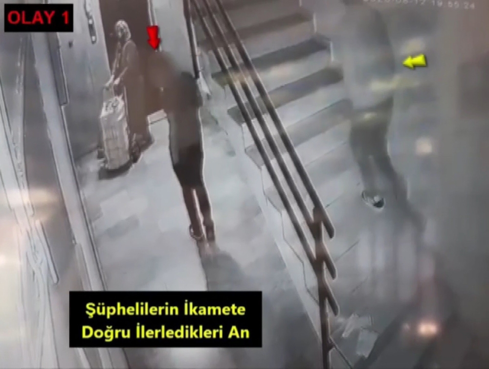 Önce kameralara yakalandı sonra polise