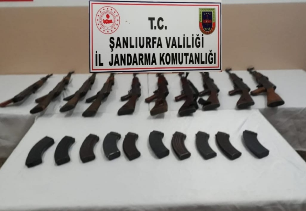 Operasyonda 10 adet uzun namlulu silah ele geçirildi