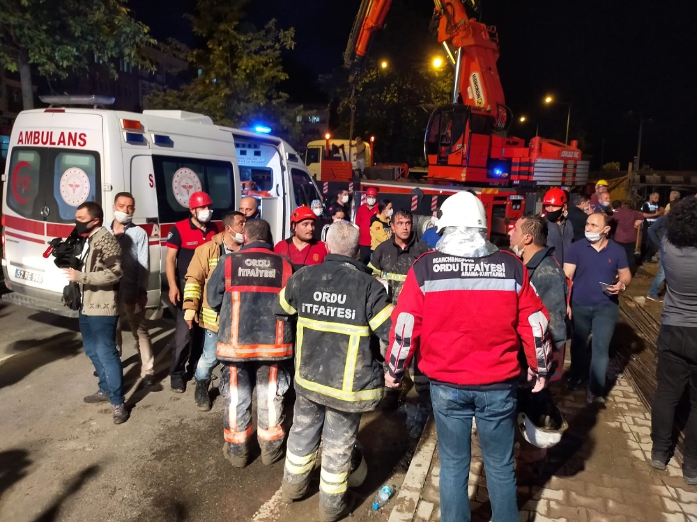 Ordu’daki göçükten acı haber: 1 işçinin cesedine ulaşıldı