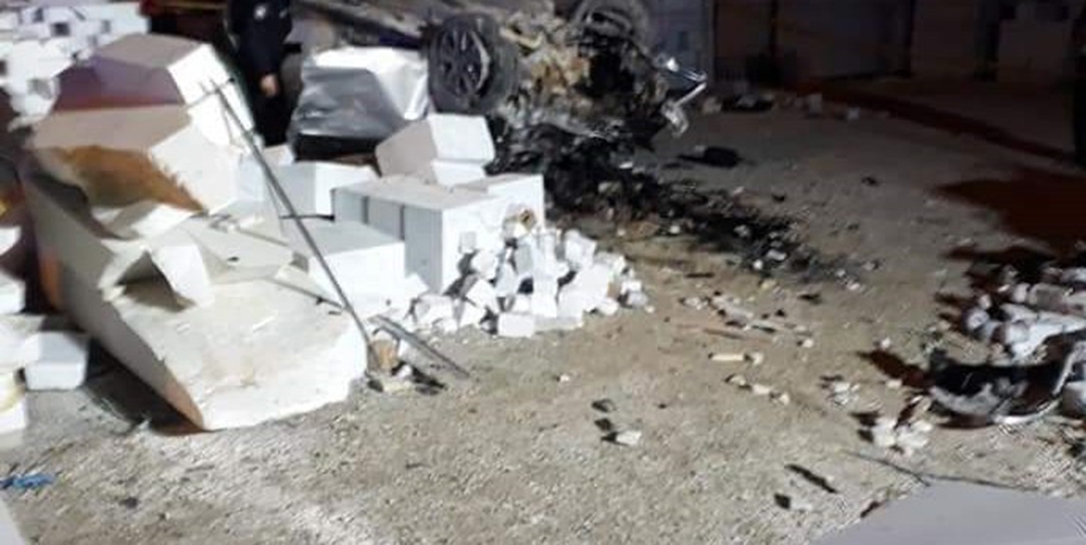 Otomobil mermer fabrikasına girdi: 1 ölü, 3 yaralı