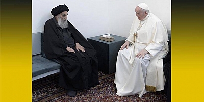 Papa Franciscus Irak ziyaretinde, Sistani ile bir araya geldi!