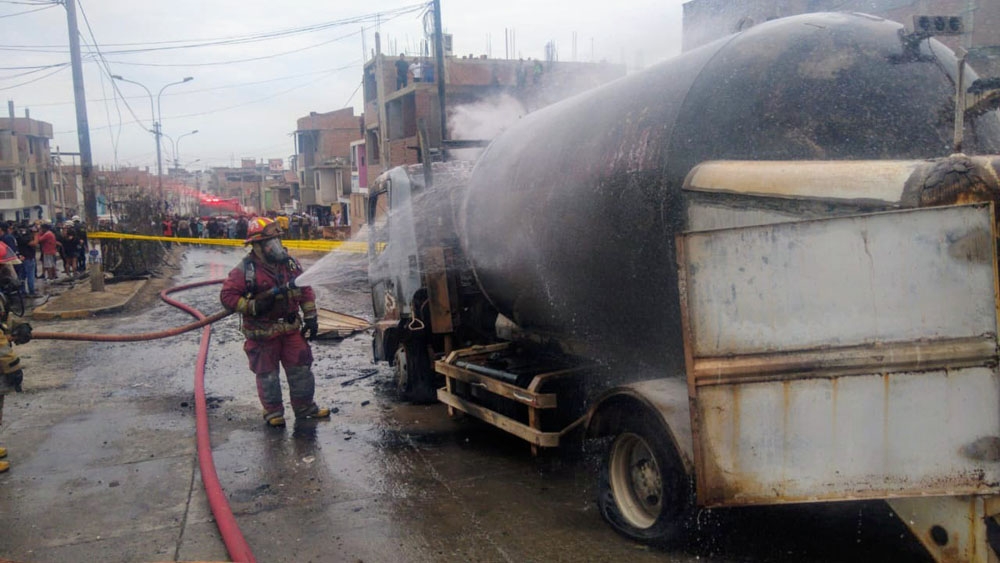 Peru’da gaz yüklü tanker patladı: 2 ölü, 50 yaralı