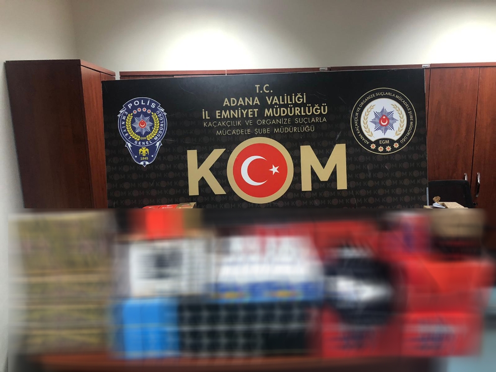Piyasa değeri 100 bin lira olan kaçak ürün ele geçirildi