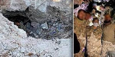 PKK'nın Ağrı Grubu saklandıkları mağarada 80 günlük çalışmayla yok edildi..