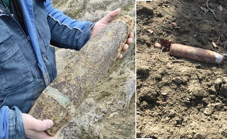 Polatlı’da Kurtuluş Savaşı’ndan kalma top mermileri bulundu