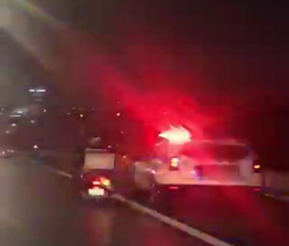 Polis ekipleri rüzgara set oldu