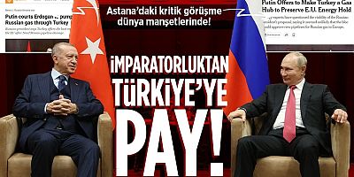 Putin'in Türkiye'yi gaz merkezi yapma teklifi dünyada manşet oldu