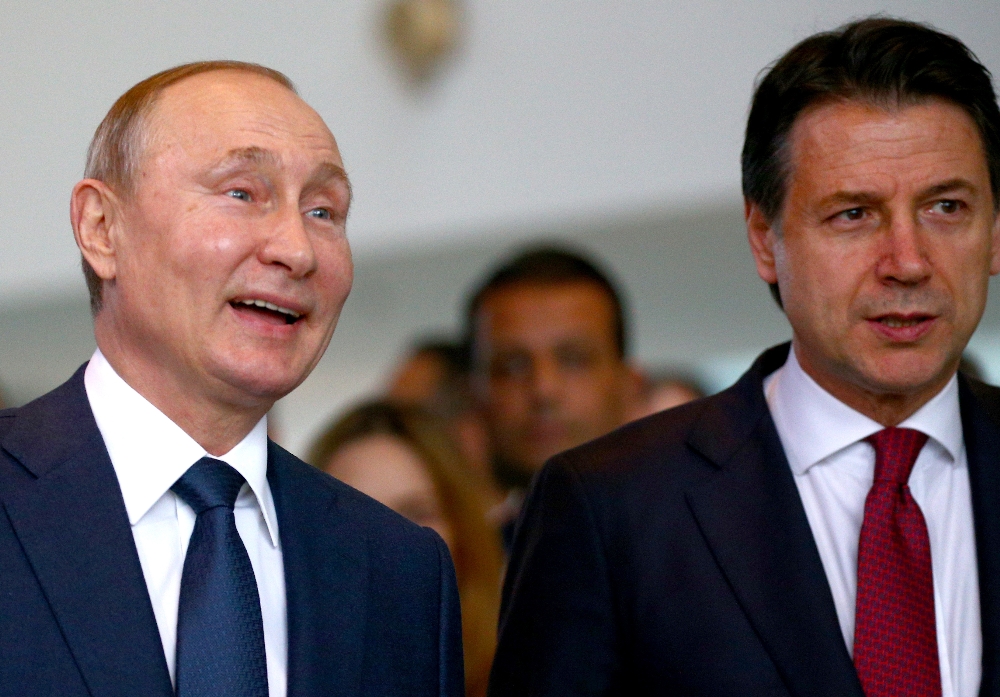 Putin ve Conte, Libya ile Belarus’u görüştü