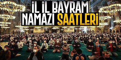 Ramazan Bayramı namaz saatleri