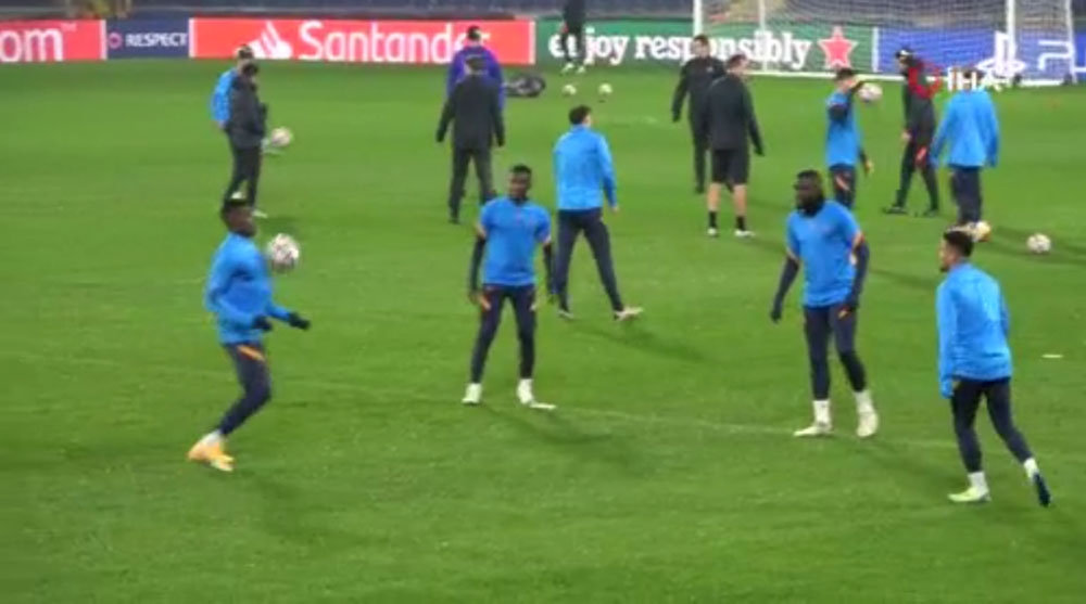 RB Leipzig son antrenmanını yaptı