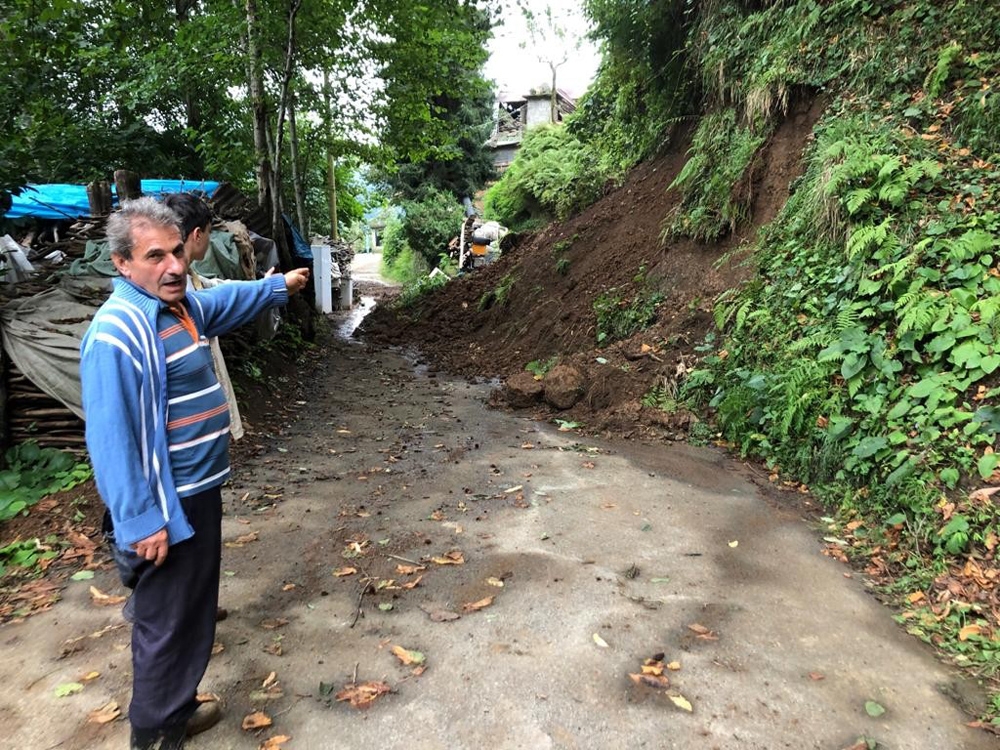 Rize’de şiddetli yağış