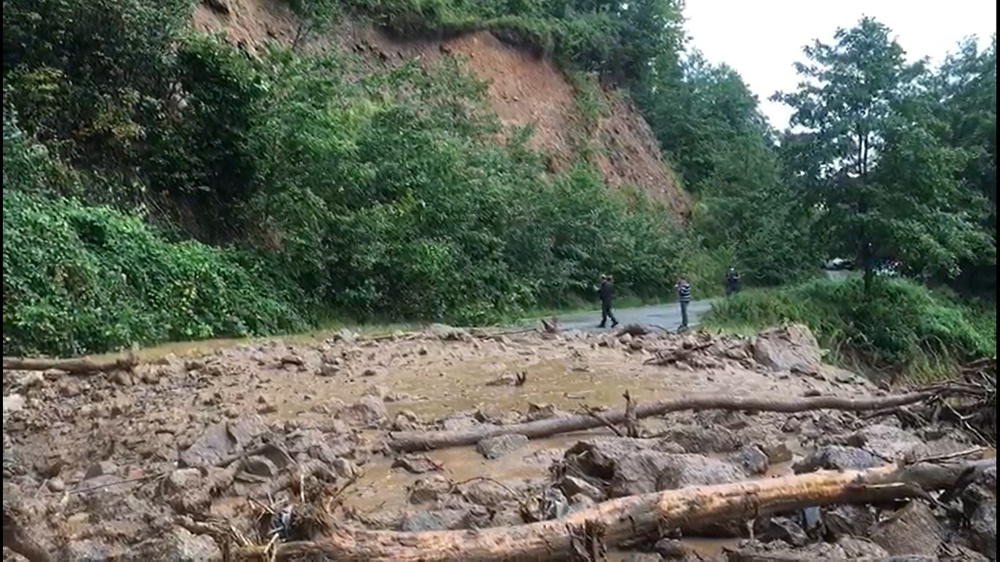 Rize’nin Ardeşen ilçesinde şiddetli yağış
