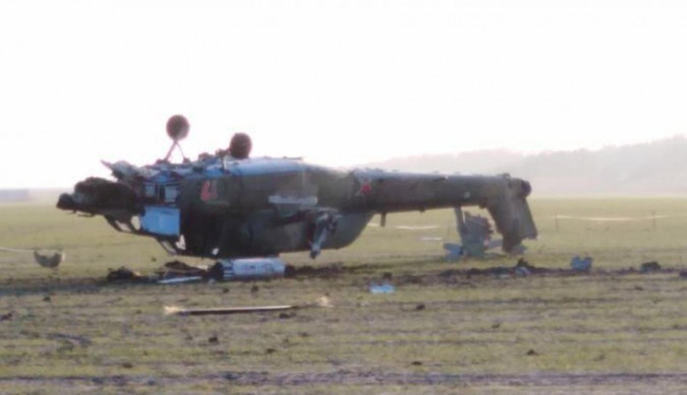 Rus Askeri Helikopteri Takla Atarak Düştü: 2 Ölü