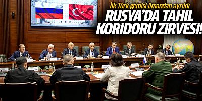 Rusya'da tahıl koridoru zirvesi! İlk Türk gemisi limandan ayrıldı