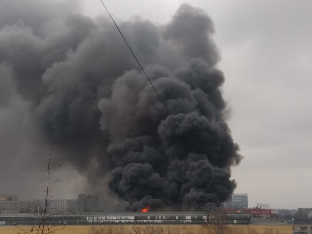 Rusyada Sanayi Sitesinde Büyük Yangın