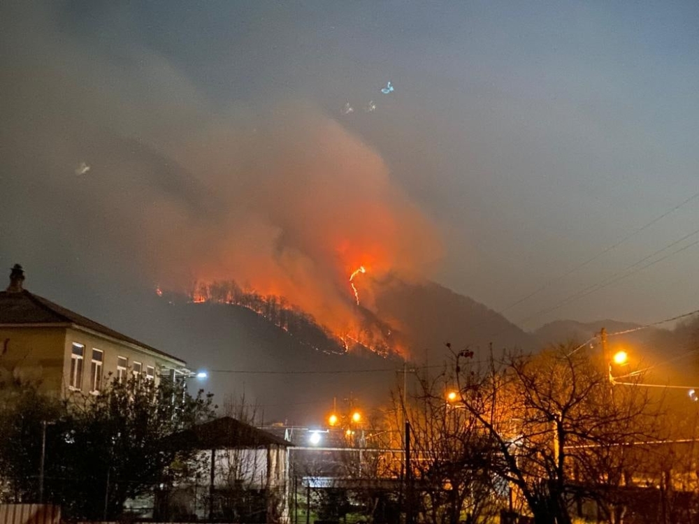 Rusya’da yeni yıl kutlamalarında atılan havai fişekler orman yangınına neden oldu