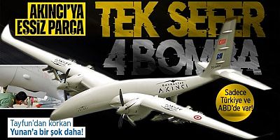 Sadece Türkiye ve ABD'de var! Akıncı'ya minyatür bomba