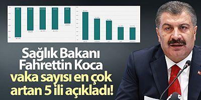 Sağlık Bakanı Fahrettin Koca vaka sayısı en çok artan 5 ili açıkladı