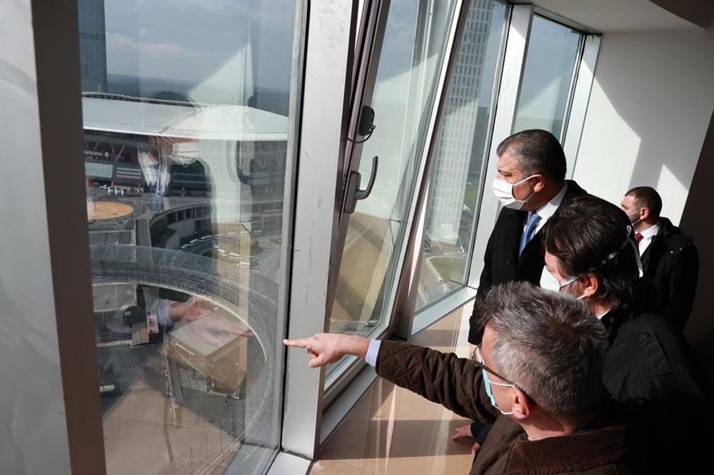 Sağlık Bakanı’ndan inşaatı tamamlanan Seyrantepe Hastanesi’ne ziyaret