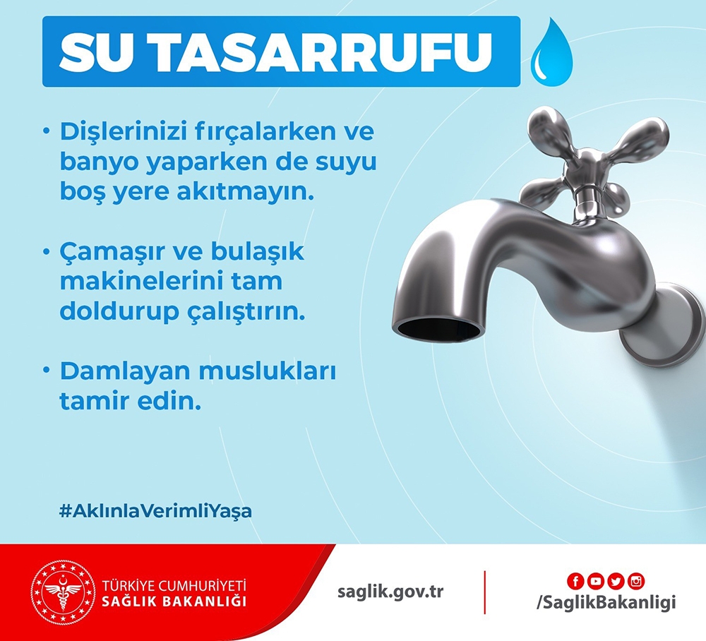 Sağlık Bakanlığından su tasarrufu uyarısı