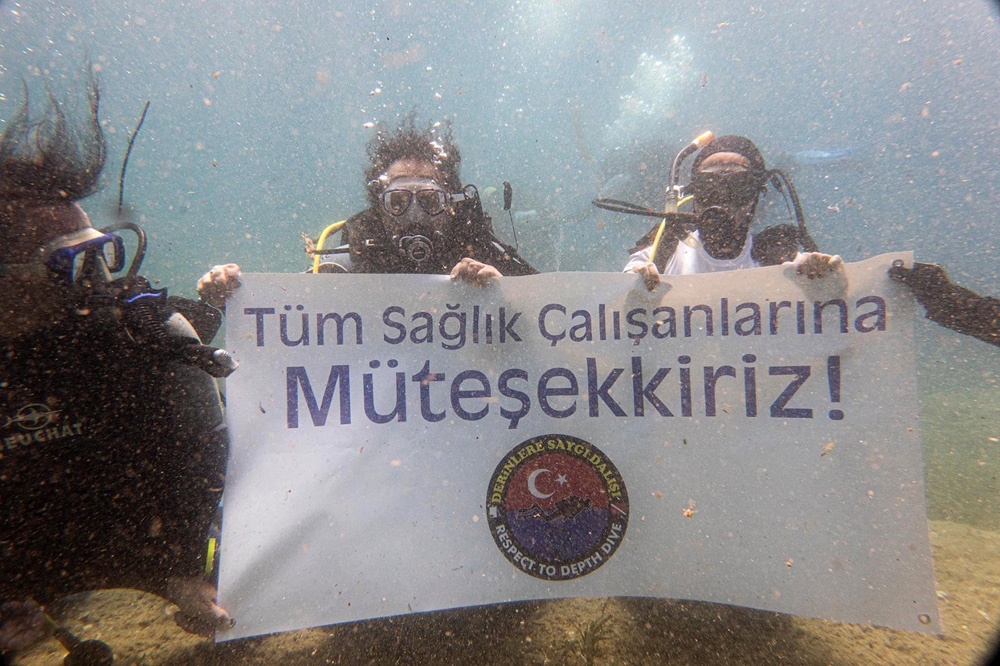 Sağlık çalışanları için daldılar