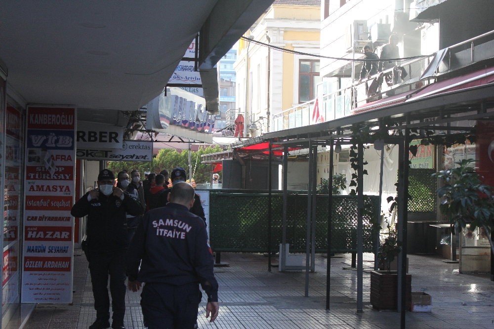 Samsun’da lokantada yangın paniği