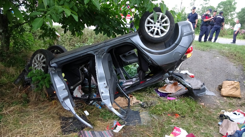 Samsun’da otomobil takla attı: 1 ölü, 4 yaralı