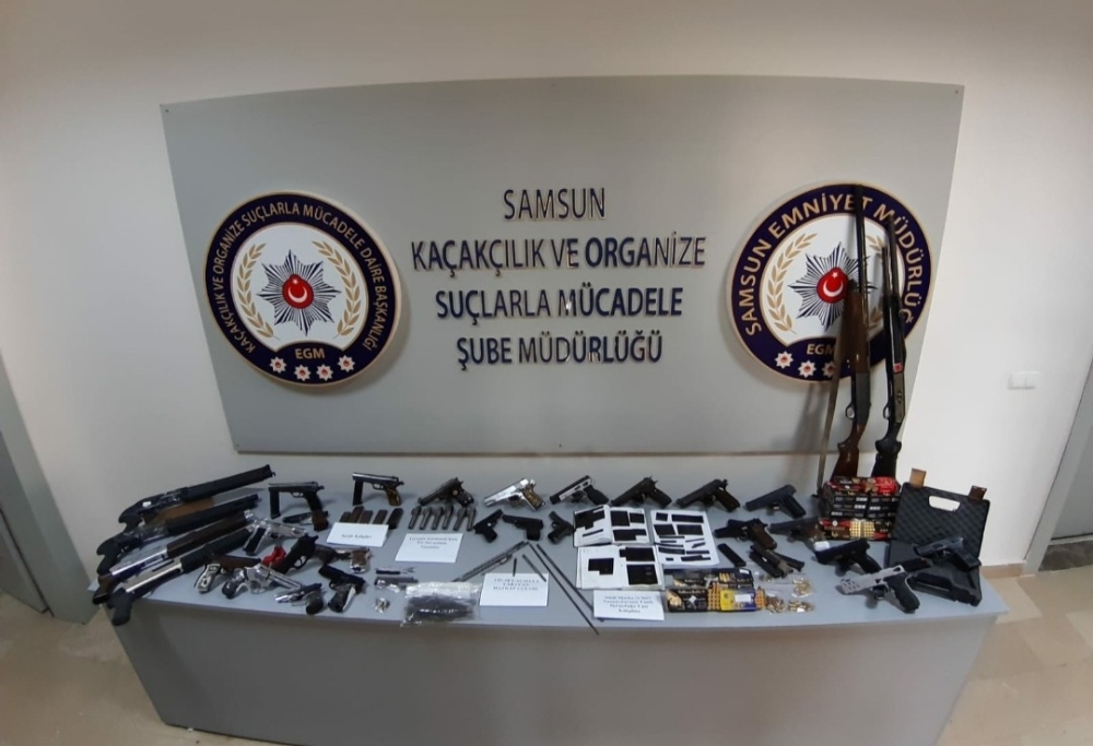 Samsun’da silah kaçakçılığı operasyonu: 24 gözaltı