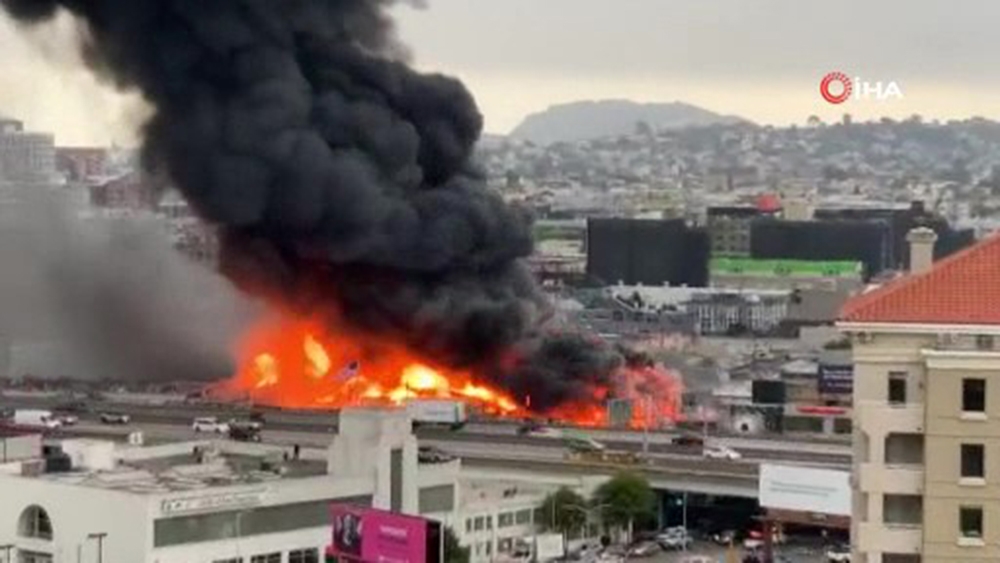 San Francisco’da korkutan yangın